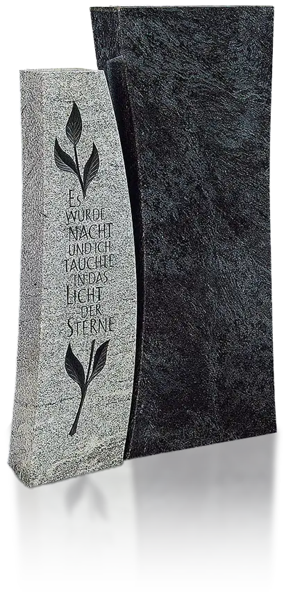 Schwarz/Weiss Grabmal von Naturstein Flemming Leipzig